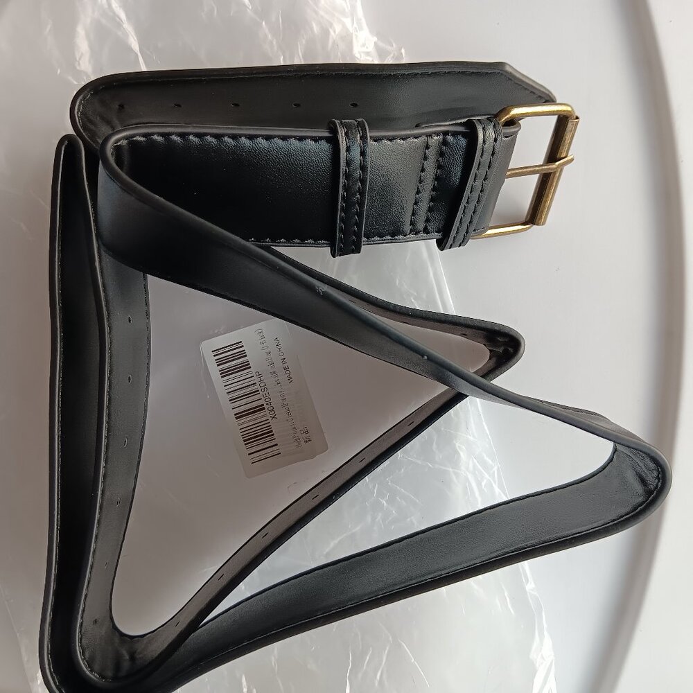 New Belt Bag Pouch Cellphone Holder Faux Leather Black 6.5" x 4" Detachable Belt - Picture 6 of 11